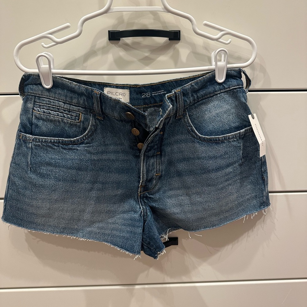 Pilcro Women's Dark Blue Jean Shorts